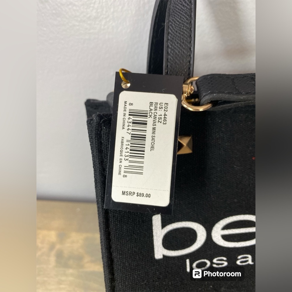 BEBE Rian Canvas Mini Satchel - Picture 5 of 5